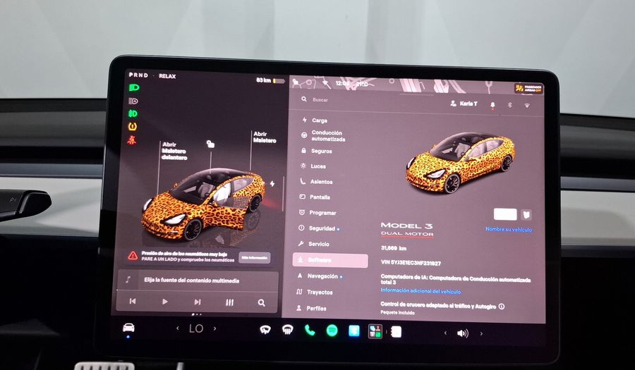 Tesla Model 3 BEV 75KWH PERFORMANCE AUTO 4WD Sedan 2022