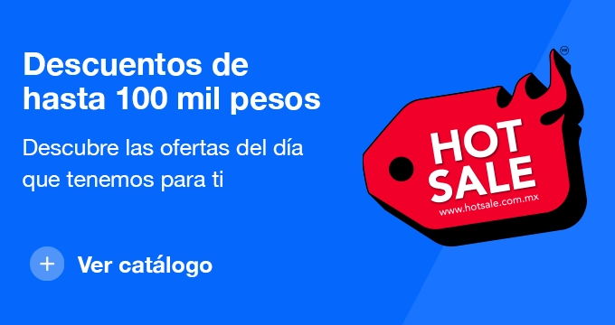 banner de hotsale descuentos de hasta $100000