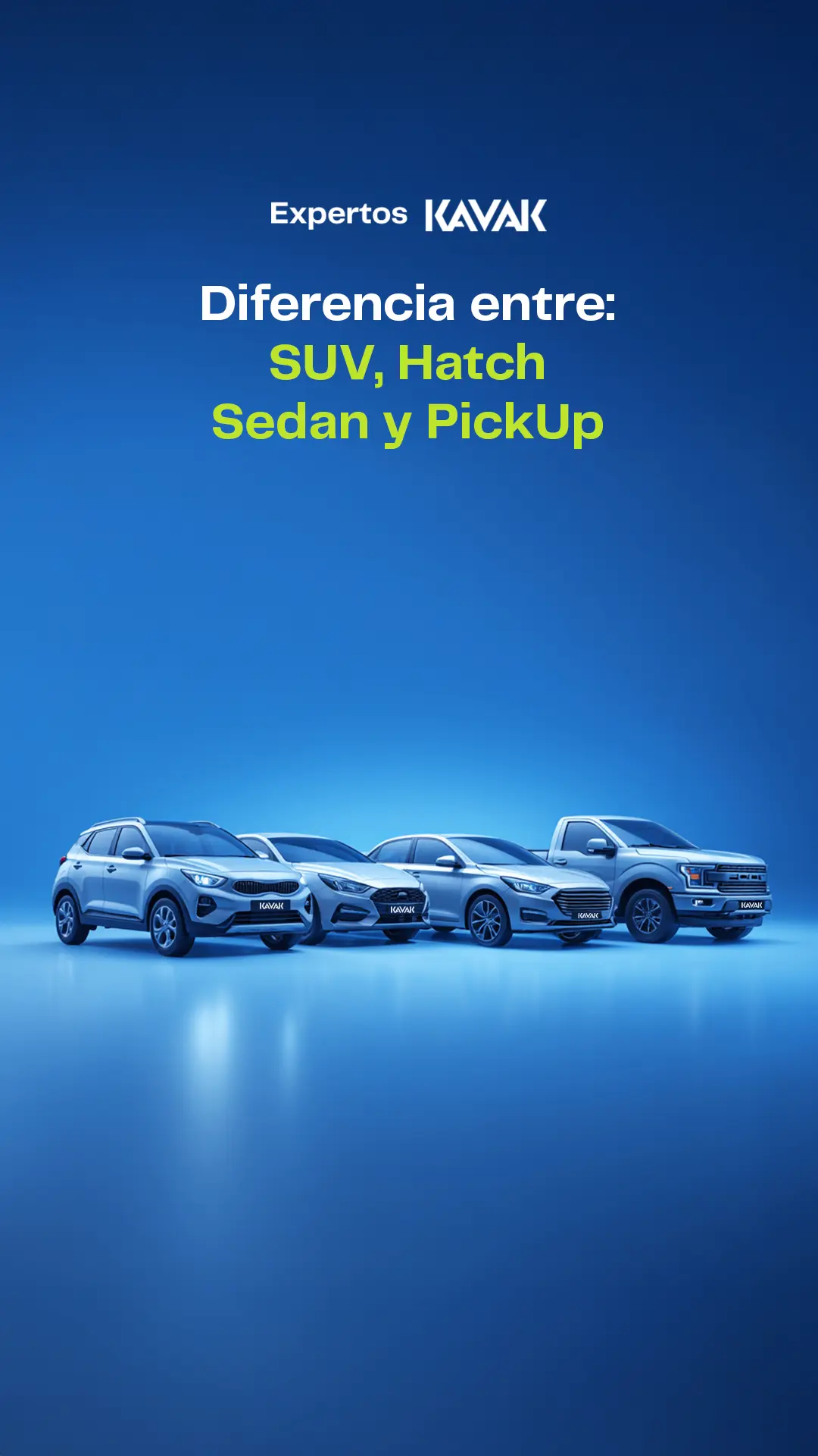 No sabes qué tipo de auto elegir? Aquí te explicamos de forma rápida y clara la diferencia entre un SUV, un hatchback, un sedán y una pickup