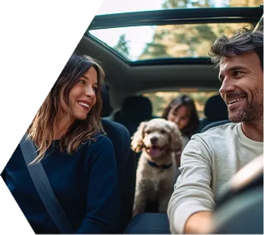 Familia en auto Kavak