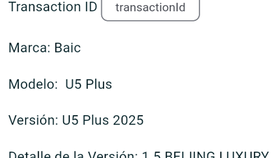 Baic • U5 Plus