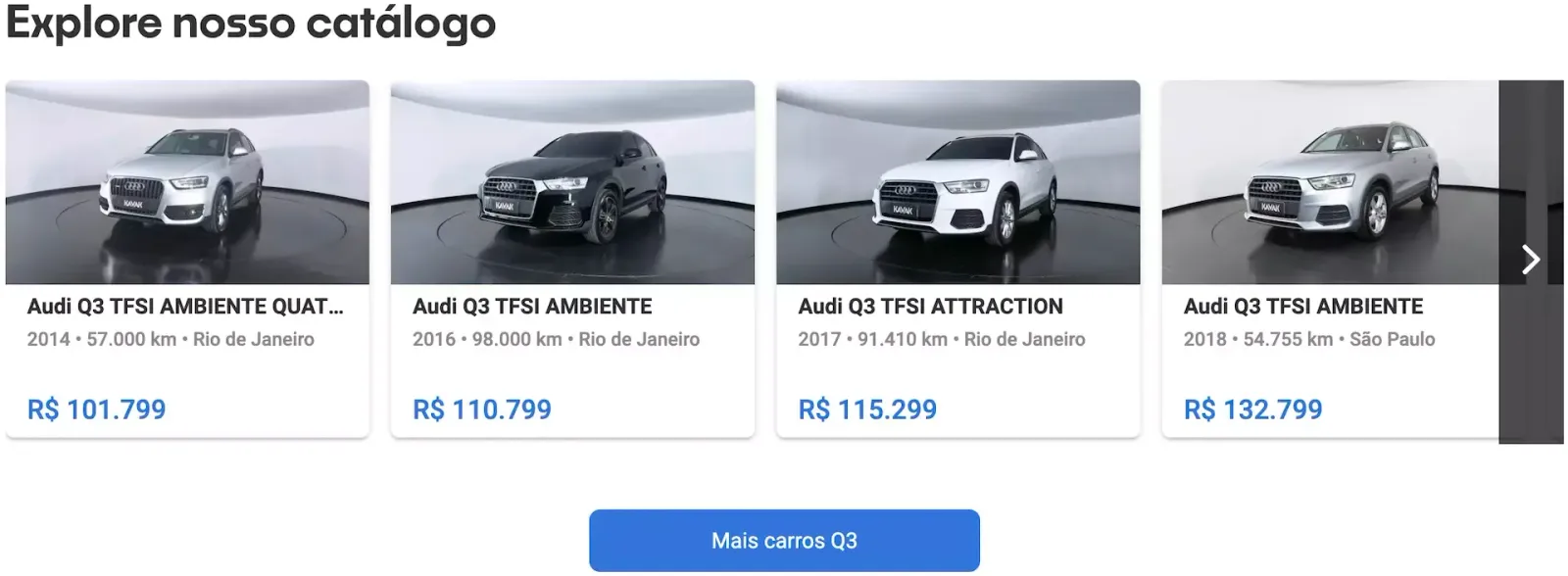 Audi Q3 preço
