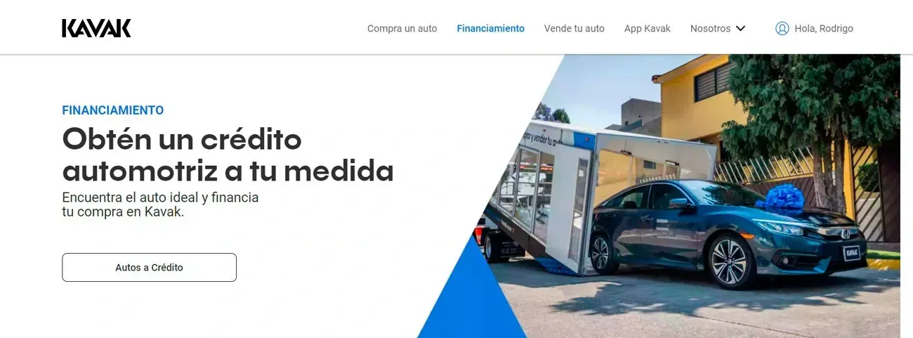 Simulador crédito automotriz de Kavak