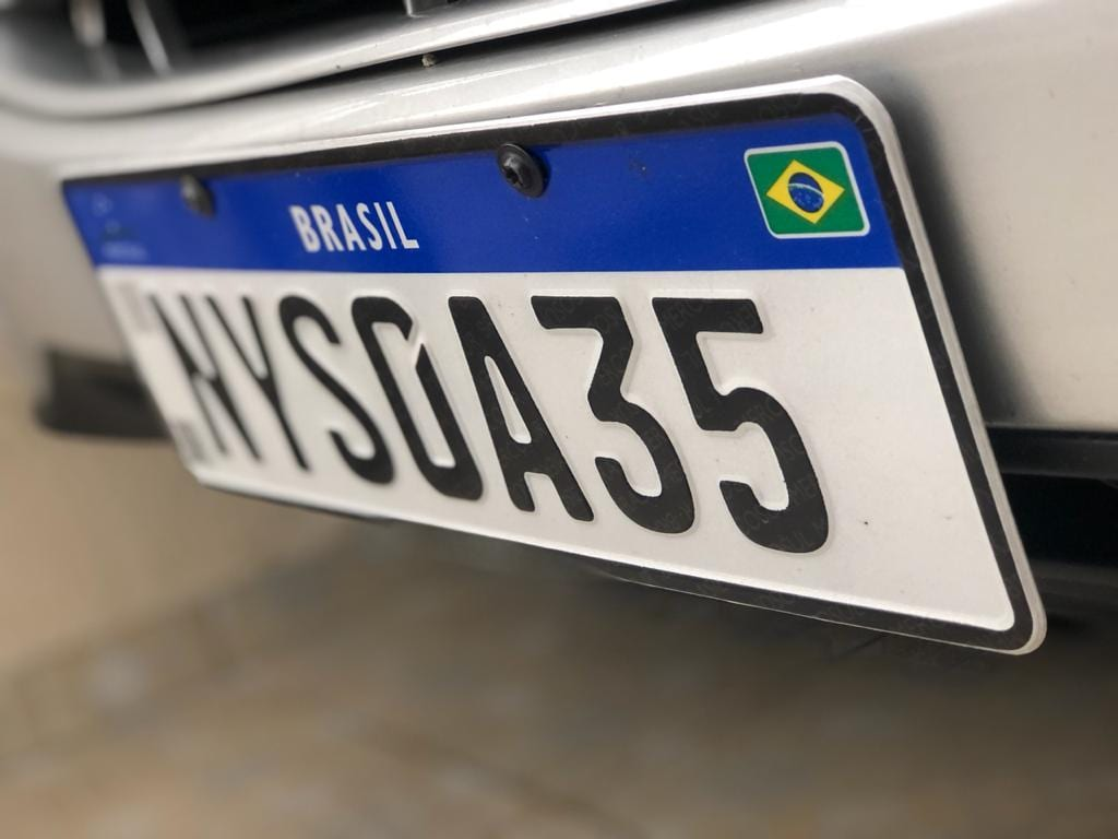Padrão nova placa Mercosul