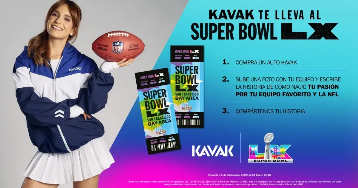 Kavak te lleva al Super Bowl 60: ¡Participa y gana!