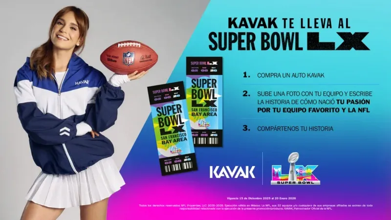 Kavak te lleva al Super Bowl 60: ¡Participa y gana!