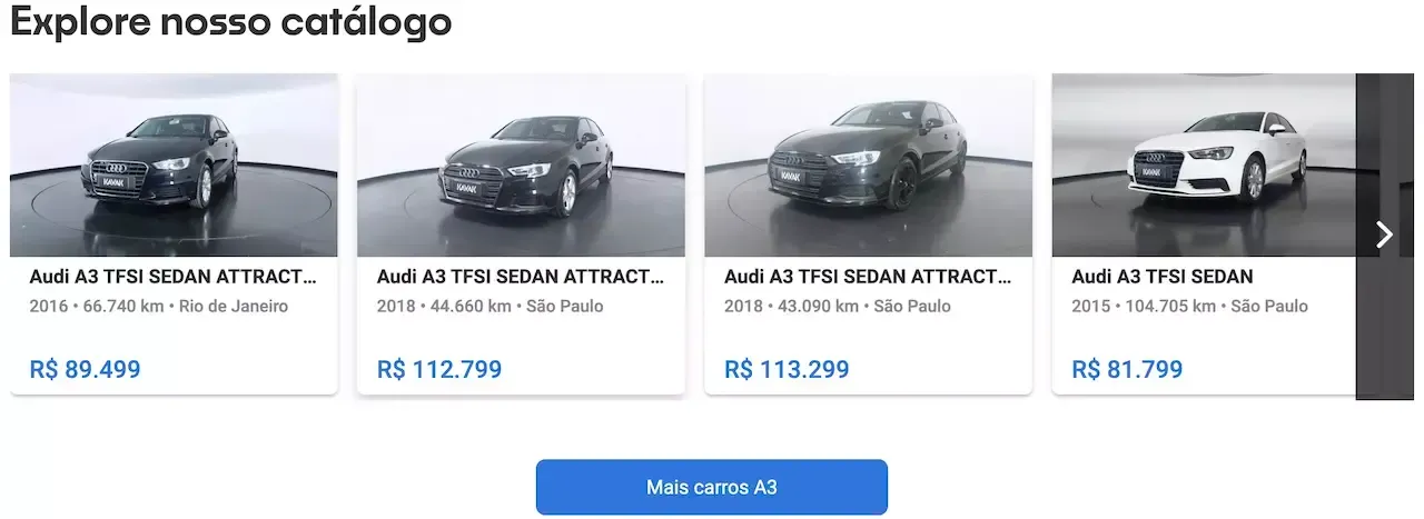 Audi A3 preço