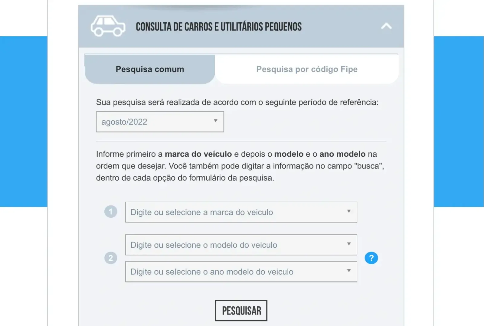 Tabela Fipe Carros
