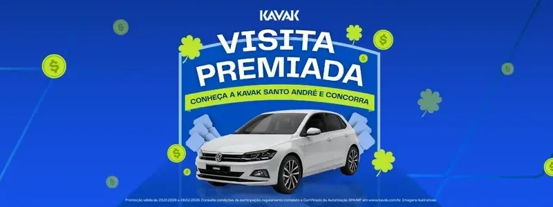 Visite a Kavak Santo André e concorra a um Polo Track!