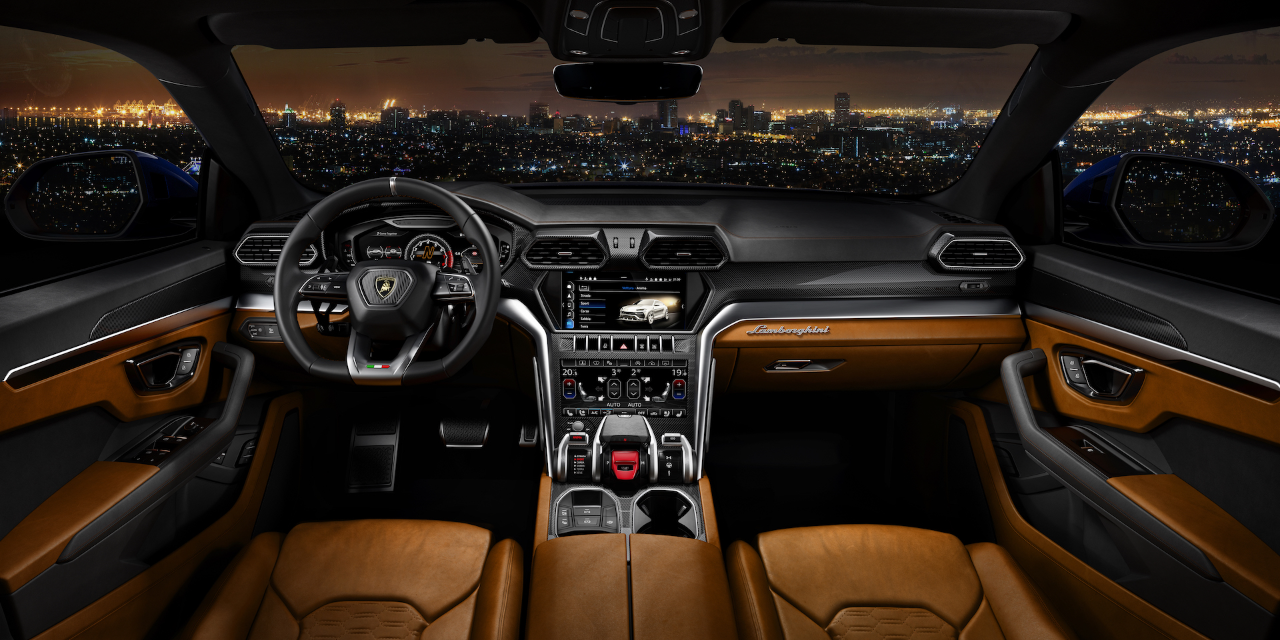 Interior do Lamborghini Urus