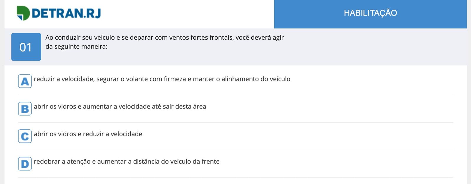 Simulado Detran RJ
