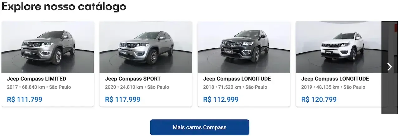 Jeep Compass preço